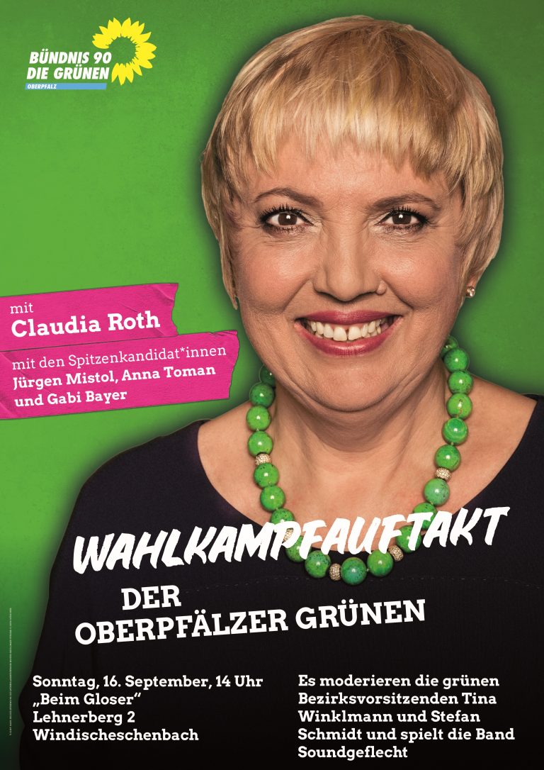 Wahlkampfauftakt mit Claudia Roth in Windischeschenbach