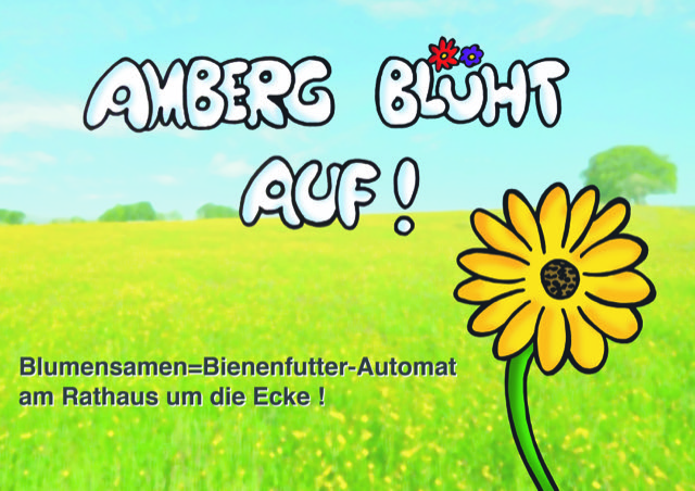 Grüne Amberg: Automat spendet Blumensamen statt Kaugummi
