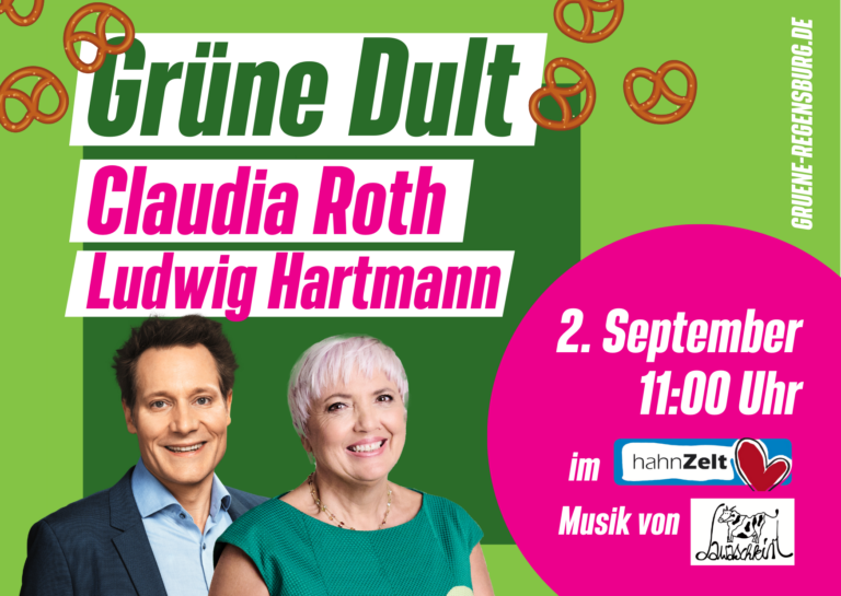 Grüne Dult mit Claudia Roth und Ludwig Hartmann