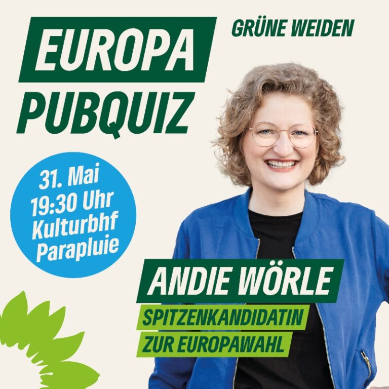 Europa- Pub-Quiz mit Andie Wörle
