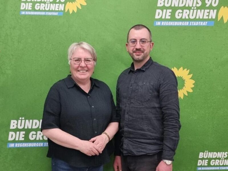 Fraktionsvorsitzende: v.l.n.r. Maria Simon, Daniel Gaittet; Fotograf: Dr. Stefan Christoph